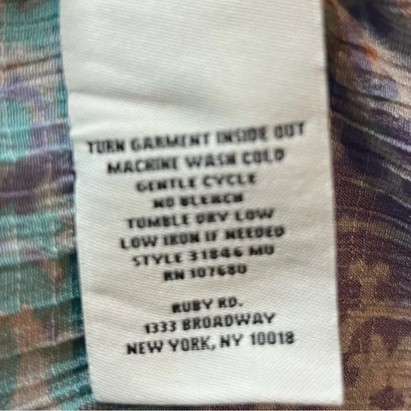 Ruby Rd Woman Long Sleeve Blouse, Size 1X - Picture 4 of 10